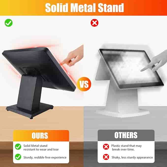 Imagen 1 de POS Monitor multi-táctil retroiluminado capacitivo LED de 17 pulgadas
