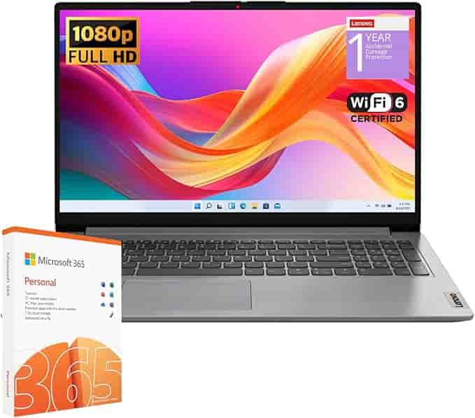 Imagen 1 de Lenovo IdeaPad 1 Laptop para estudiantes - Modelo económico, 1 TB SSD + 128 Gb