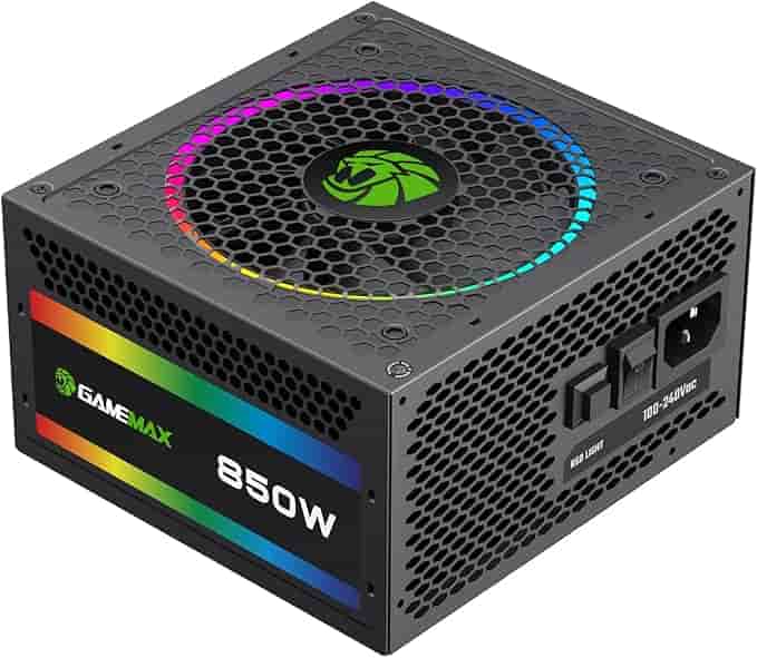 Imagen 1 de Fuente de Poder GameMax 850W 80 Plus Gold Full Modular con Iluminación ARGB Sync