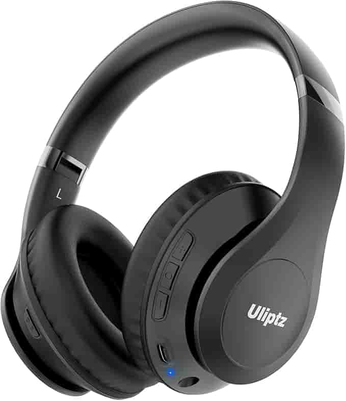 Imagen 1 de Uliptz Auriculares Bluetooth inalámbricos, tiempo de reproducción de 65 horas - Negro