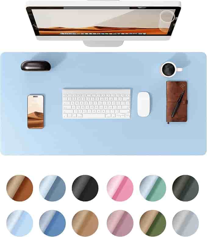 Imagen 1 de Tapete Protector de Escritorio en Cuero Sintético Premium - Azul