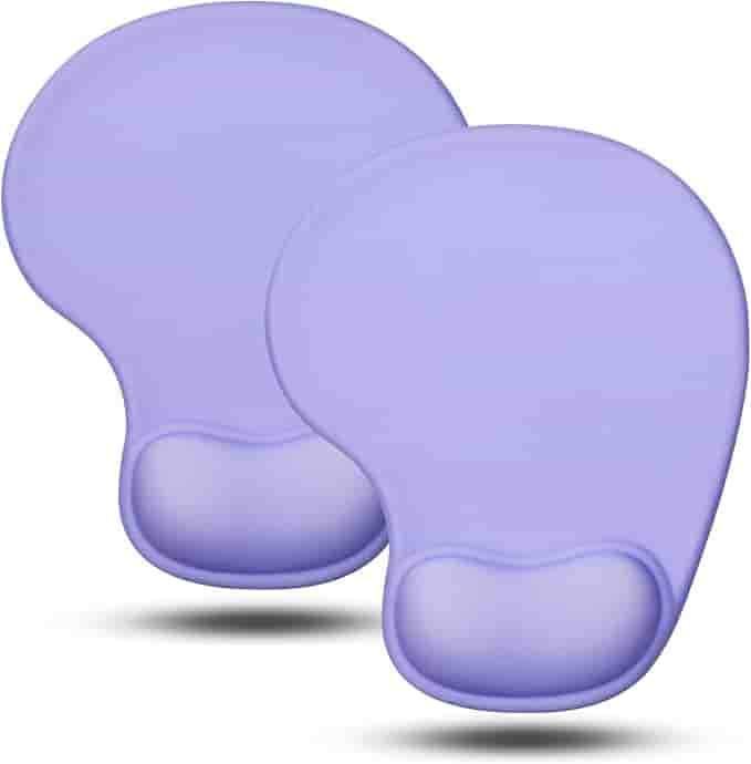 Imagen 1 de Alfombrilla de Mouse Ergonómica con Reposamuñecas de Gel - JIKIOU - Purpura