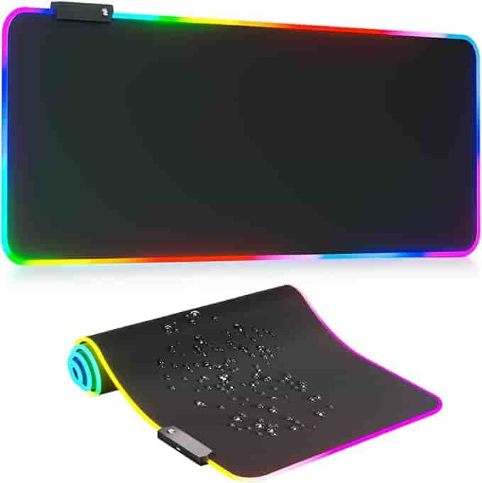 Imagen 1 de Alfombrilla de Mouse Gamer RGB XL – Tapete Extendido con 14 Modos de Iluminación LED