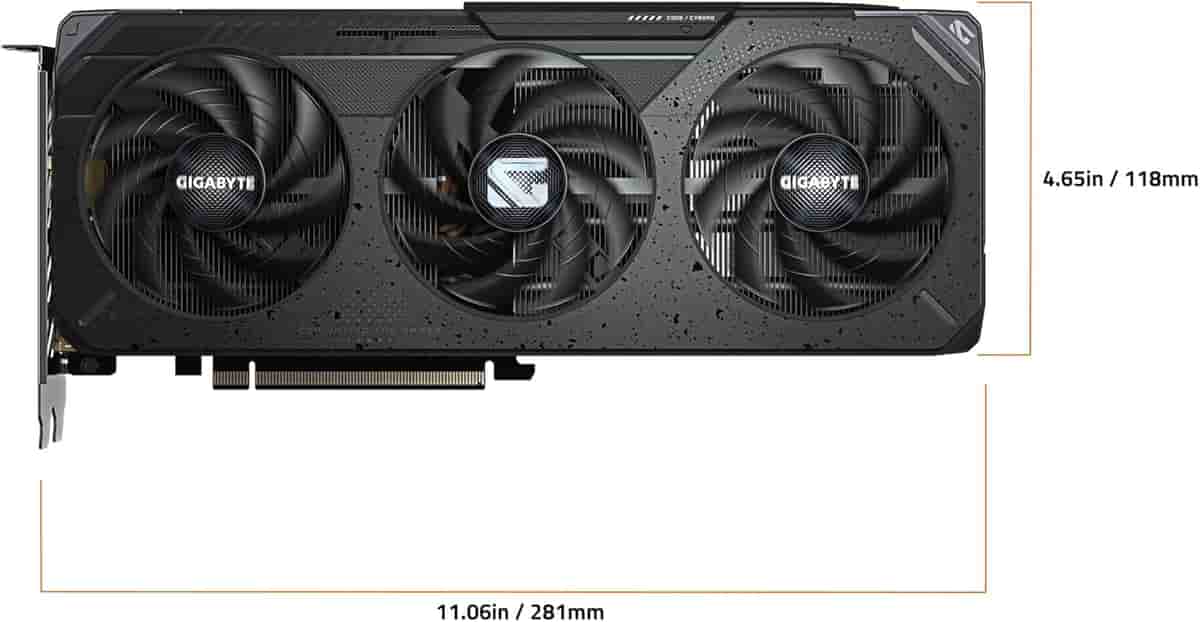 Imagen 4 de GIGABYTE Tarjeta gráfica Radeon RX 9060 XT Gaming OC 8G