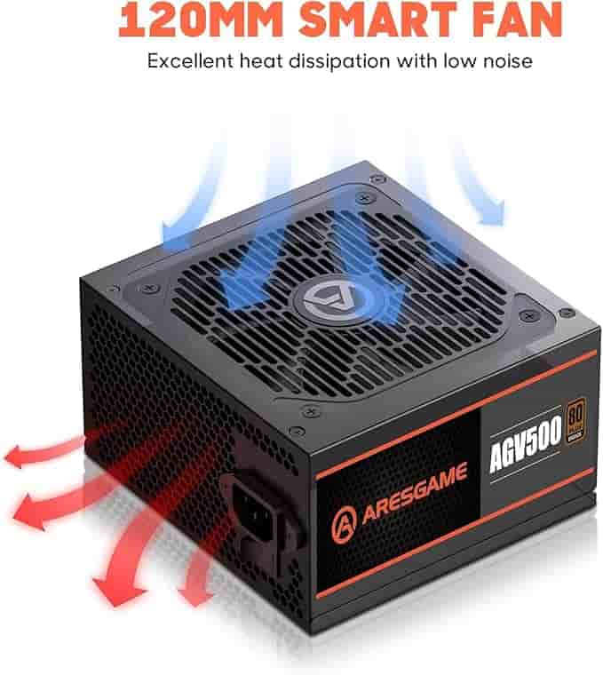 Imagen 1 de ARESGAME AGV Series 500W Fuente de Alimentación ATX 80+ Bronze (No Modular)