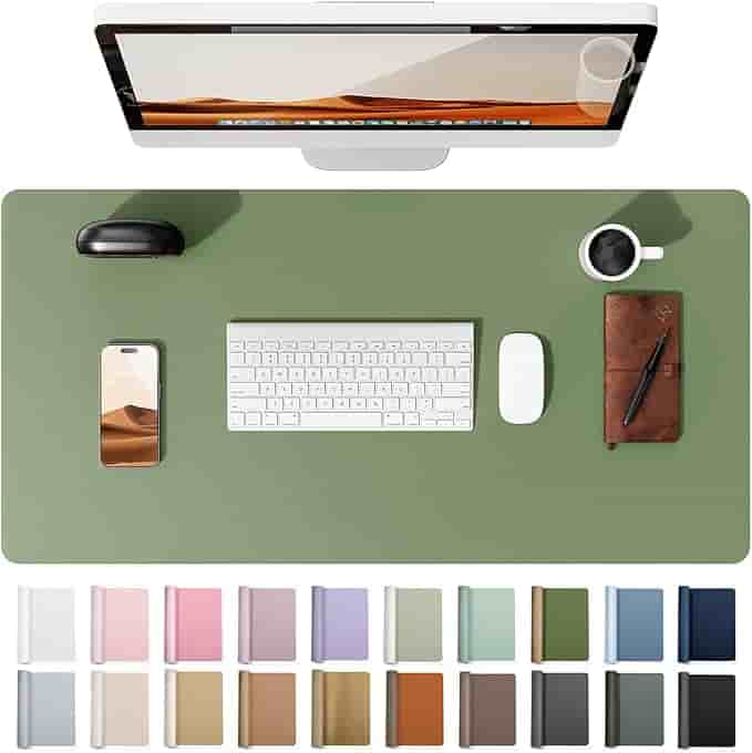 Imagen 1 de Tapete Protector de Escritorio en Cuero Sintético Premium - Verde