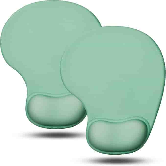 Imagen 1 de Alfombrilla de Mouse Ergonómica con Reposamuñecas de Gel - JIKIOU - Verde
