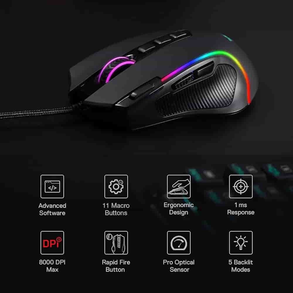 Imagen 1 de Mouse Redragon M612 Predator RGB