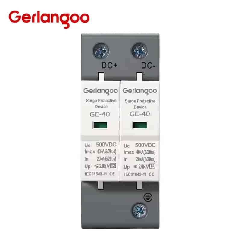 Imagen 1 de Protector de Sobretensión DC 2P 1000V para Sistemas Solares Fotovoltaicos