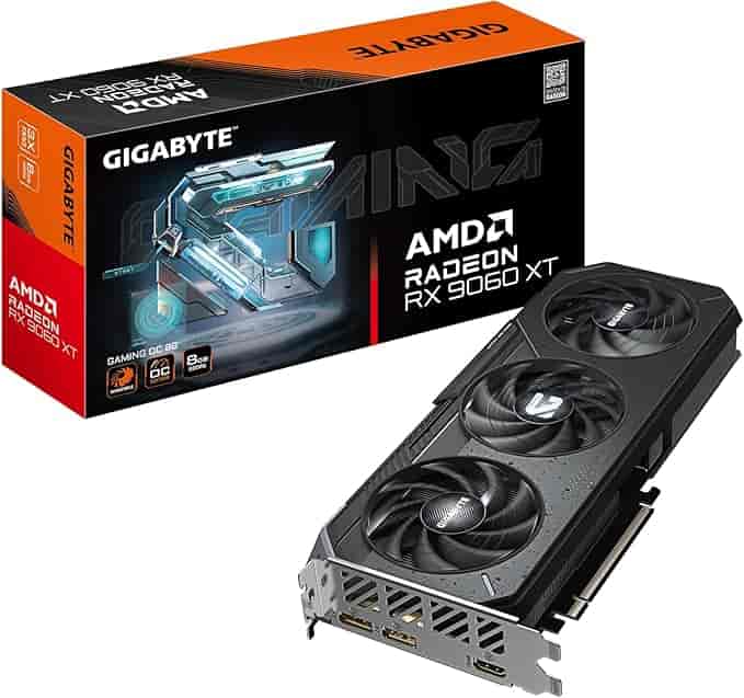 Imagen 1 de GIGABYTE Tarjeta gráfica Radeon RX 9060 XT Gaming OC 8G
