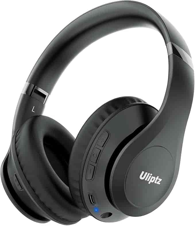 Imagen 1 de Uliptz Auriculares Bluetooth inalámbricos, tiempo de reproducción de 65 horas - Negro