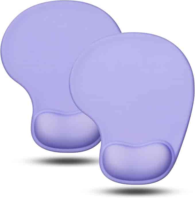 Imagen 1 de Alfombrilla de Mouse Ergonómica con Reposamuñecas de Gel - JIKIOU - Purpura