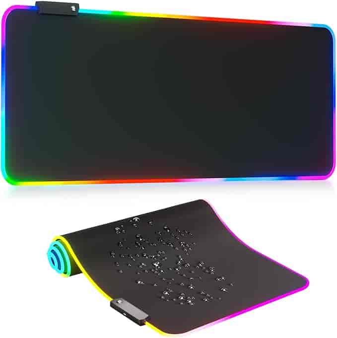 Imagen 1 de Alfombrilla de Mouse Gamer RGB XL – Tapete Extendido con 14 Modos de Iluminación LED