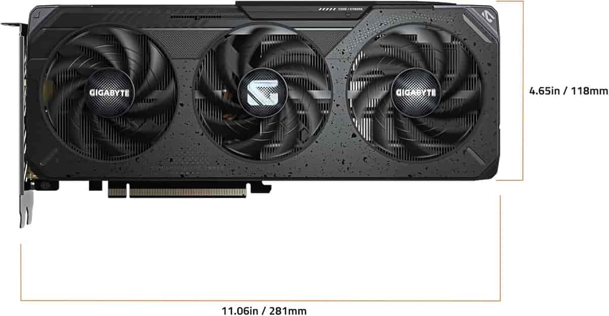 Imagen 4 de GIGABYTE Tarjeta gráfica Radeon RX 9060 XT Gaming OC 8G