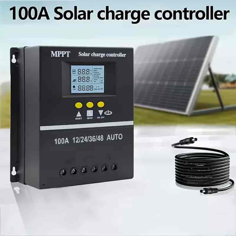 Imagen 1 de Controlador de Carga Solar MPPT 100A con Pantalla LCD