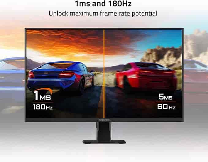 Imagen 2 de GIGABYTE GS27Q Advanced – Monitor Gamer IPS 27" QHD 180Hz 1ms MPRT con FreeSync y HDR10