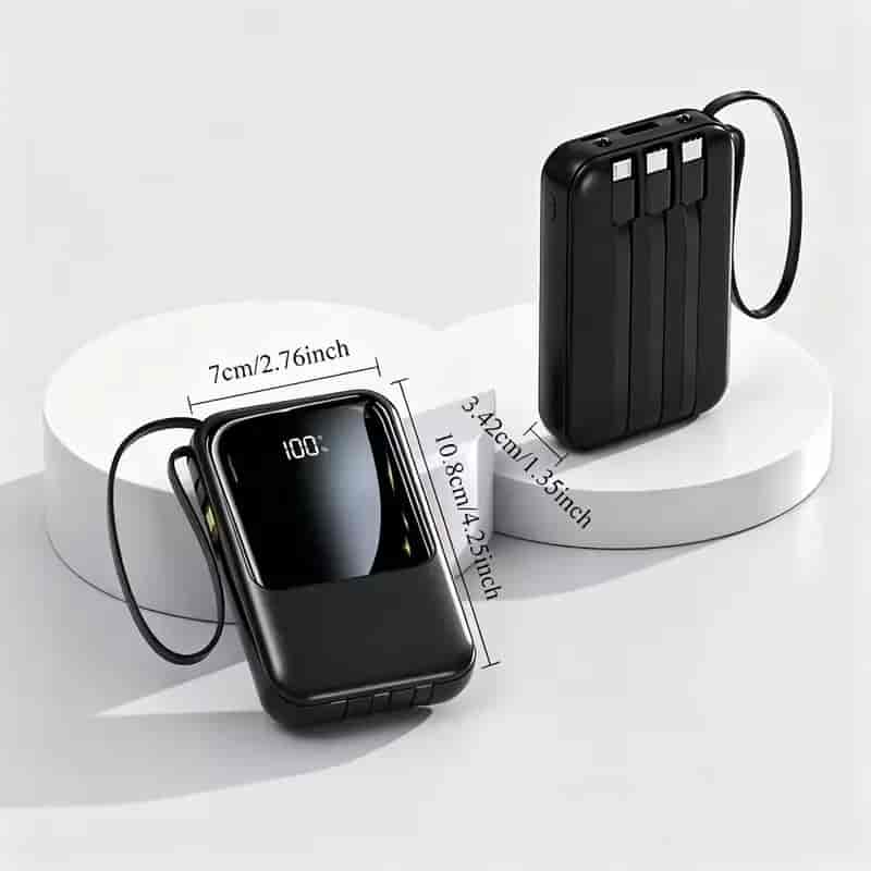 Imagen 3 de Power Bank de 20,000mAh con Carga Rápida de 20W y Pantalla LED Digital, Cargador Portátil Ultrafino