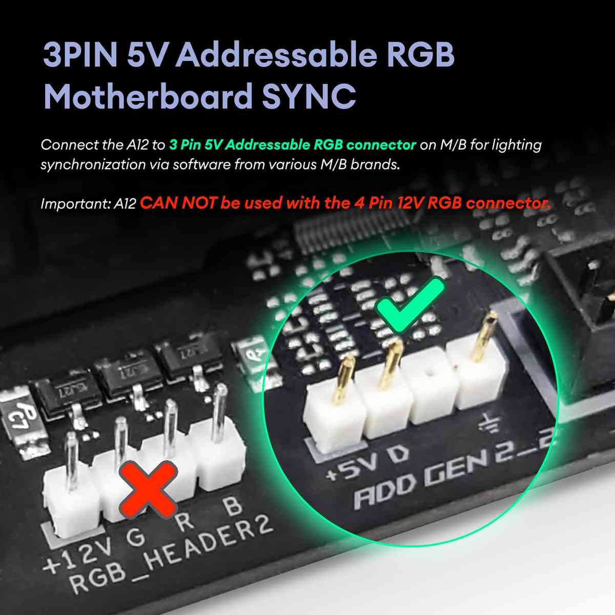 Imagen 3 de Paquete de 5 ventiladores RGB