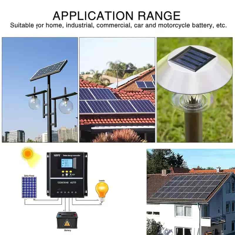 Imagen 2 de Controlador de Carga Solar MPPT 100A con Pantalla LCD