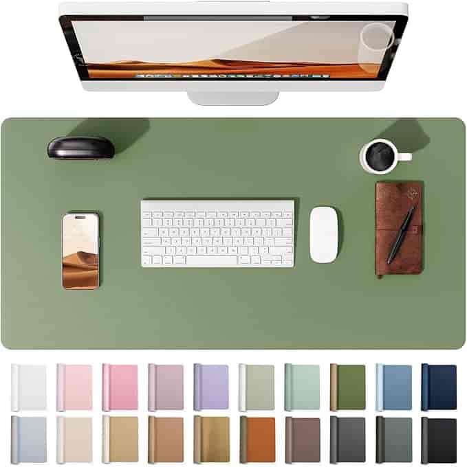Imagen 1 de Tapete Protector de Escritorio en Cuero Sintético Premium - Verde