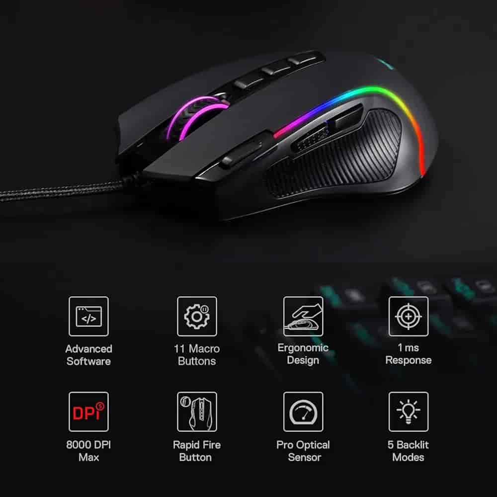 Imagen 1 de Mouse Redragon M612 Predator RGB