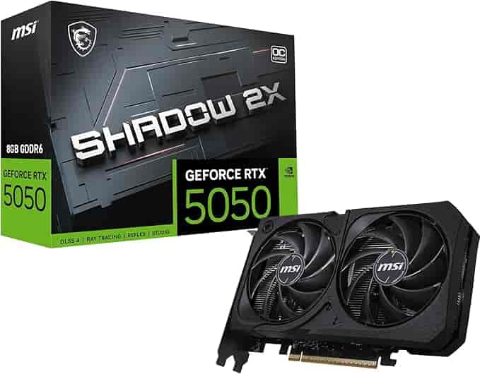 Imagen 1 de MSI GeForce RTX 5050 GAMING Shadow 2X OC 8GB GDDR6