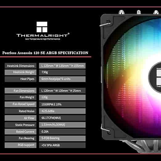 Imagen 4 de Disipador de CPU Peerless Assassin 120 SE