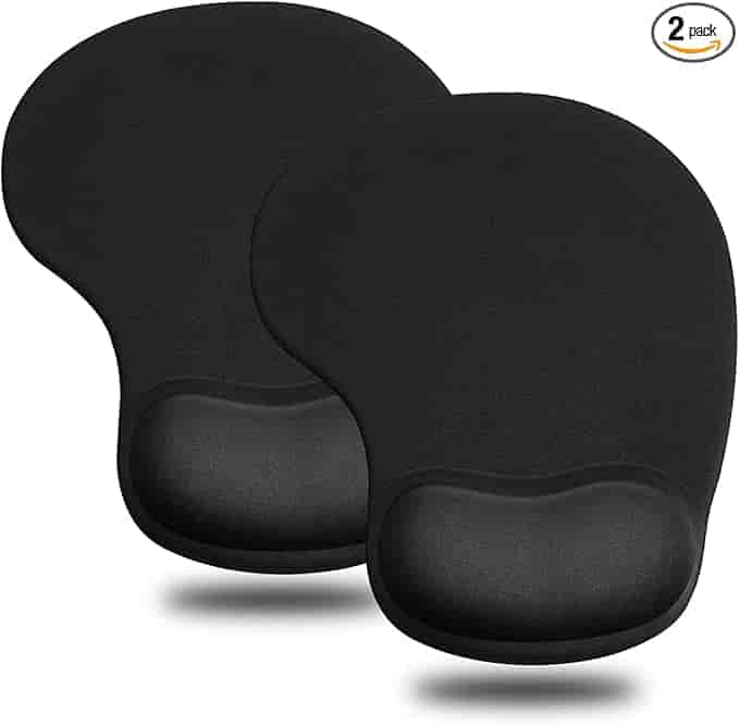 Imagen 1 de Alfombrilla de Mouse Ergonómica con Reposamuñecas de Gel - JIKIOU - Negro