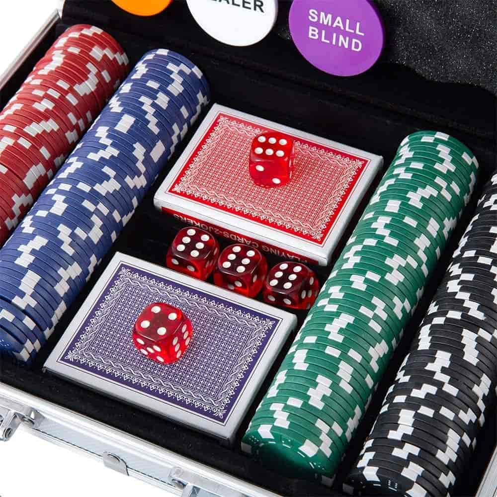 Imagen 2 de Set de Poker 200 Fichas Profesionales 11.5g con Maletín de Aluminio – Poker Chips para Texas Holdem
