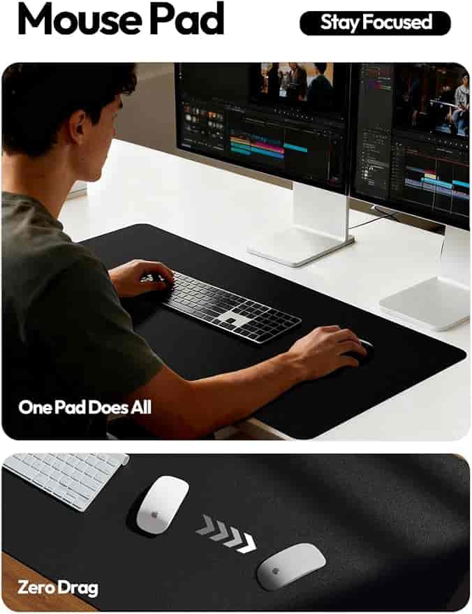 Imagen 3 de Tapete Protector de Escritorio en Cuero Sintético Premium