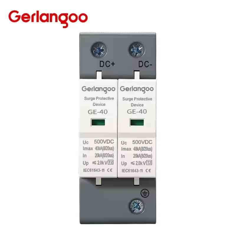 Imagen 1 de Protector de Sobretensión DC 2P 1000V para Sistemas Solares Fotovoltaicos