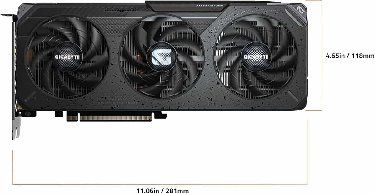 Imagen 4 de GIGABYTE Tarjeta gráfica Radeon RX 9060 XT Gaming OC 8G