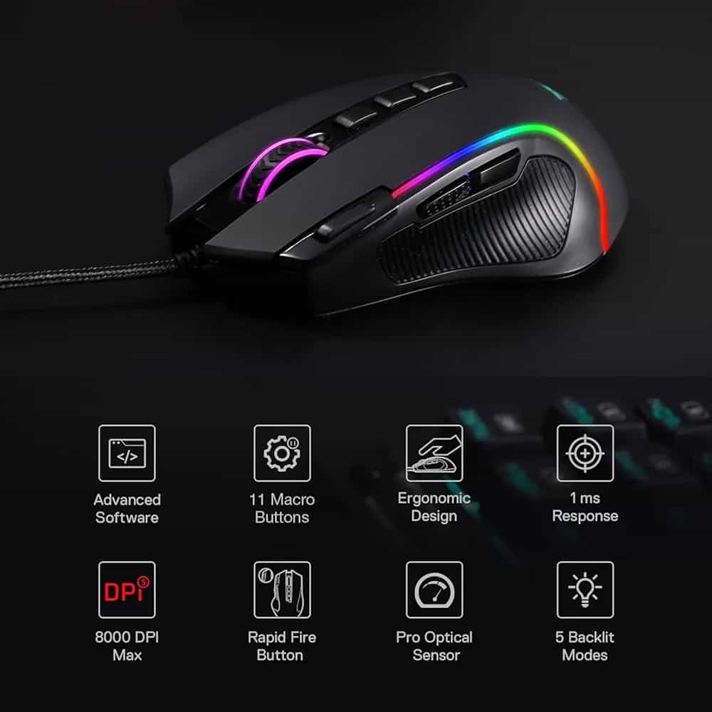 Imagen 1 de Mouse Redragon M612 Predator RGB