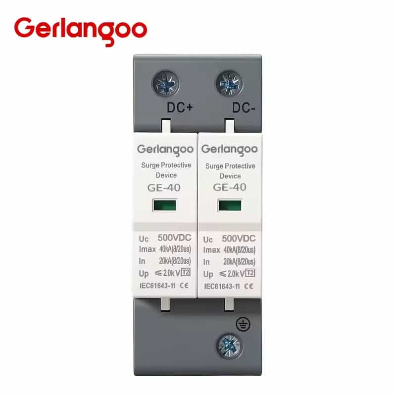 Imagen 1 de Protector de Sobretensión DC 2P 1000V para Sistemas Solares Fotovoltaicos