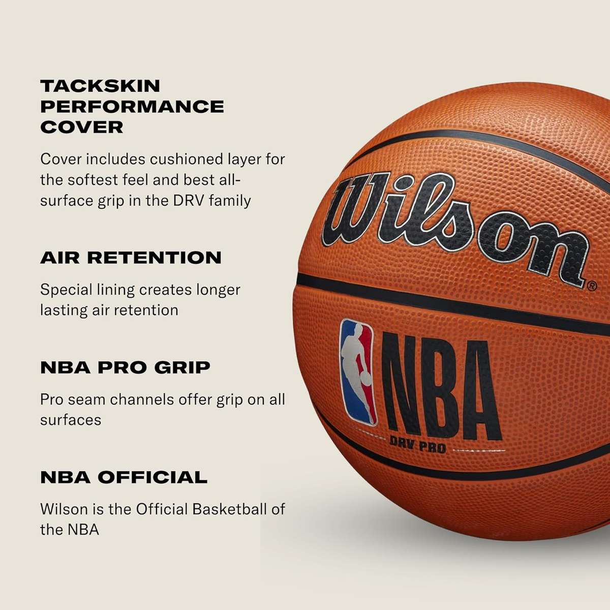 Balón de Baloncesto Wilson NBA DRV Series Pro - Vista 3