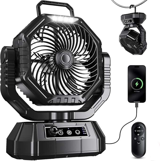 HAWANA Ventilador portátil recargable de 20000 mAh - Vista principal