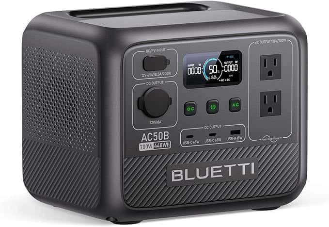 BLUETTI Estación de energía portátil AC50B, generador solar de 448 Wh. - Vista 1