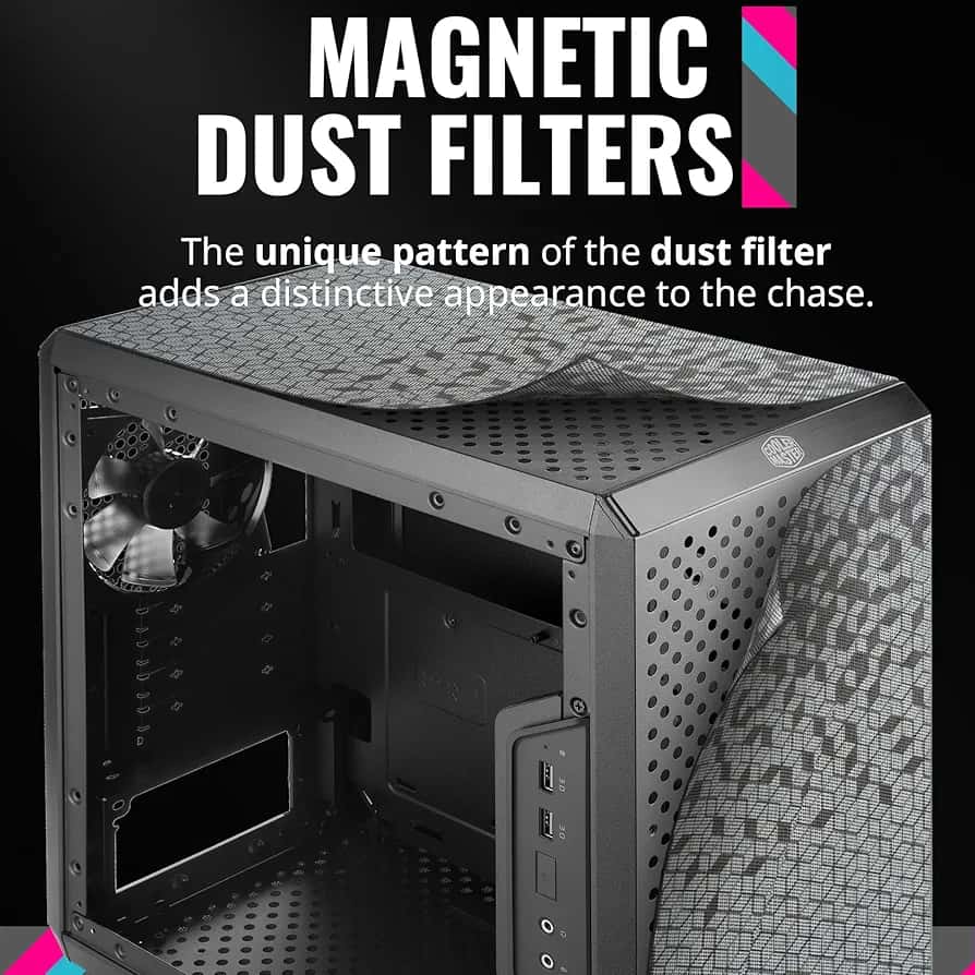 Cooler Master Minitorre Gaming | Chasis Micro-ATX y Mini-ITX con Panel Transparente  - Vista 2
