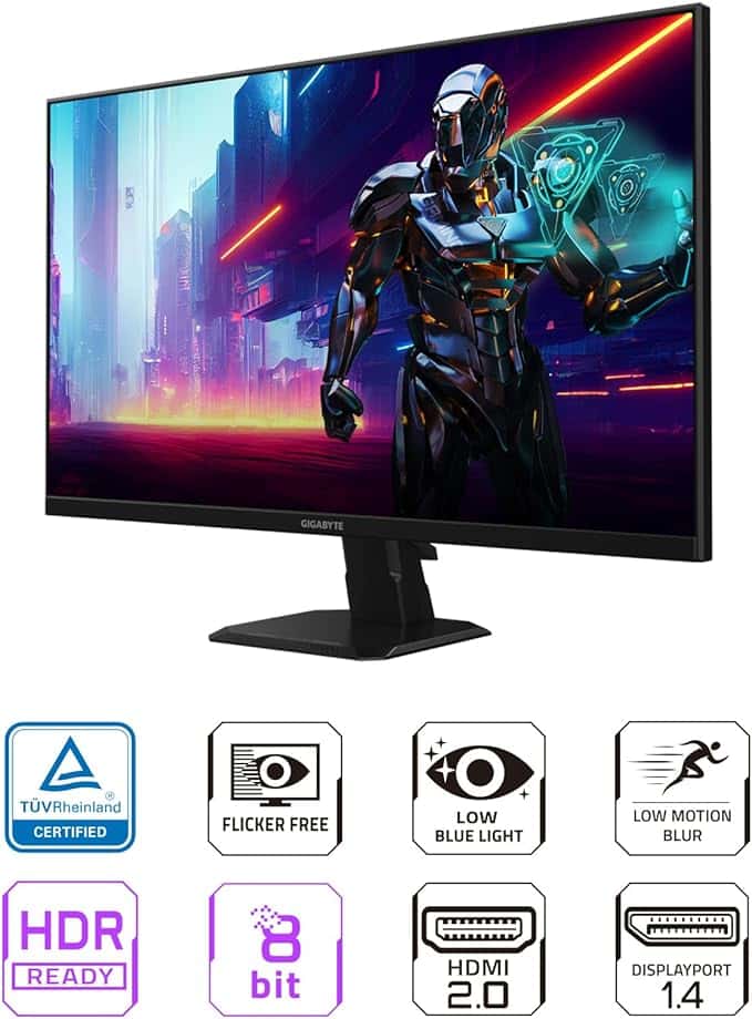 GIGABYTE GS27Q Advanced – Monitor Gamer IPS 27" QHD 180Hz 1ms MPRT con FreeSync y HDR10 - Vista 2