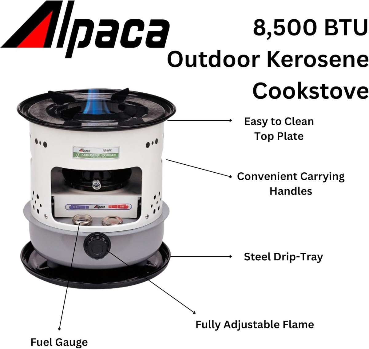 Alpaca Estufa Grande de cocina de queroseno 8500 BTU - Vista 4