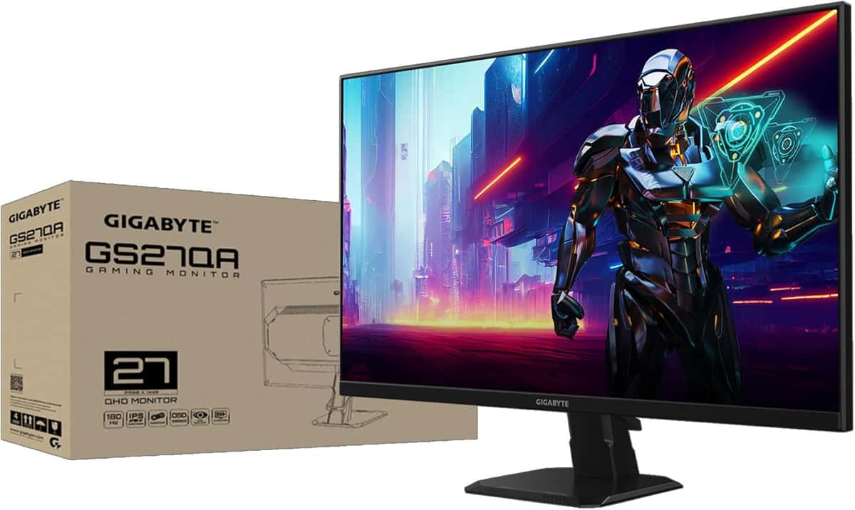GIGABYTE GS27Q Advanced – Monitor Gamer IPS 27" QHD 180Hz 1ms MPRT con FreeSync y HDR10 - Vista 4