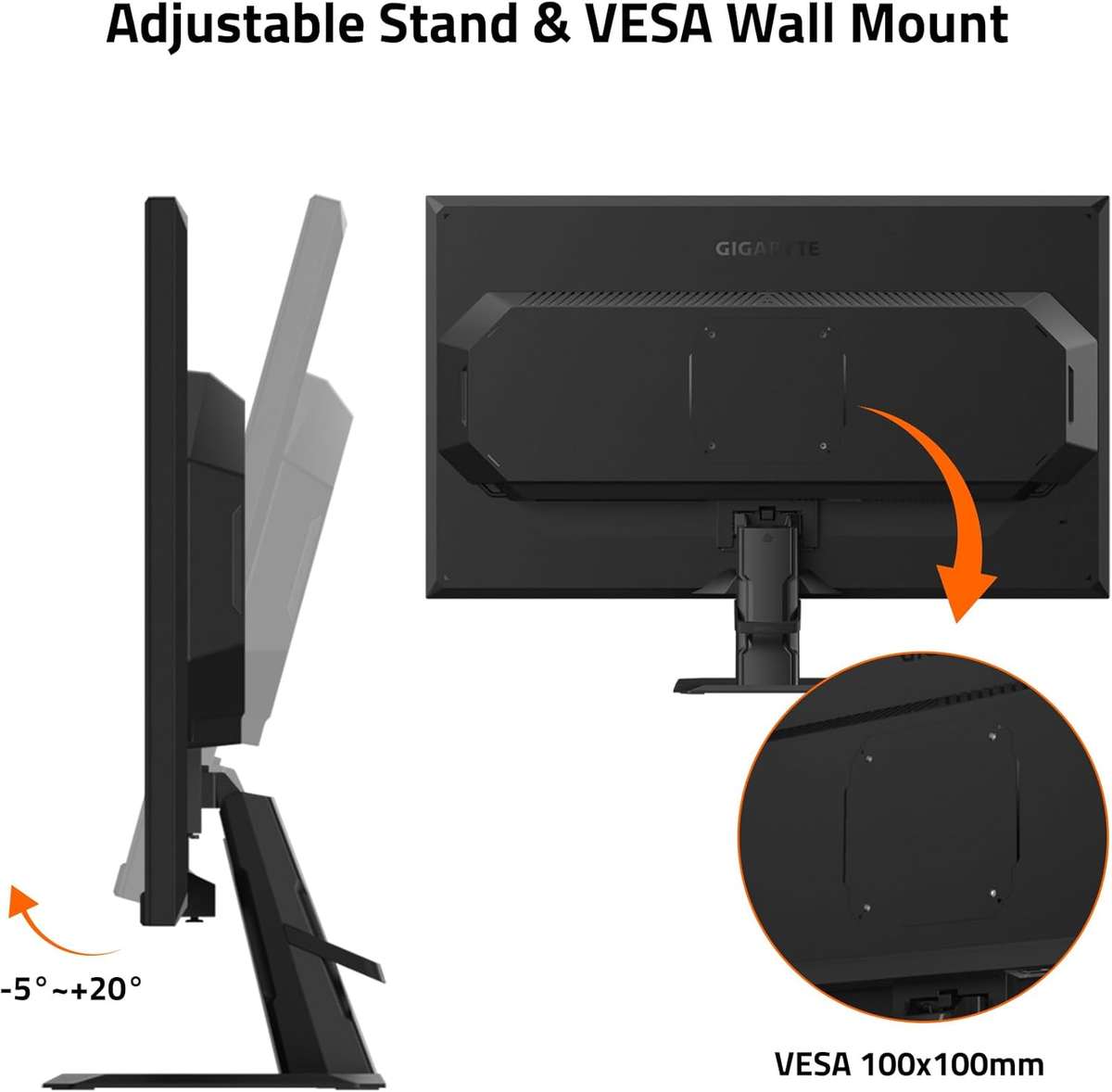 GIGABYTE GS27Q Advanced – Monitor Gamer IPS 27" QHD 180Hz 1ms MPRT con FreeSync y HDR10 - Vista 5