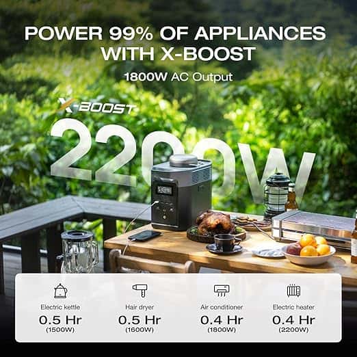 EcoFlow DELTA 2 – Estación de Energía Portátil 1024 Wh LiFePO4 con 1800W - Vista 2