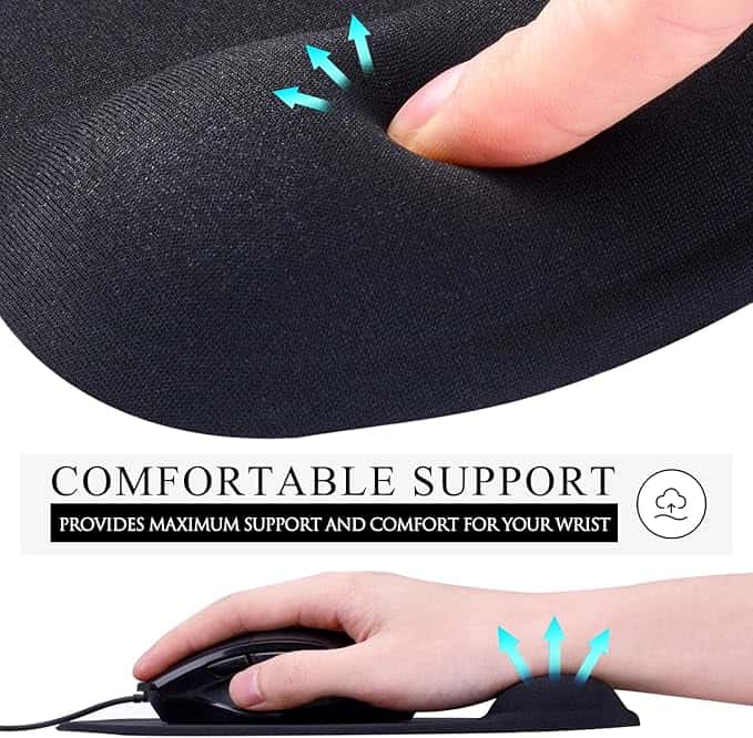 Alfombrilla de Mouse Ergonómica con Reposamuñecas de Gel - JIKIOU - Vista 4