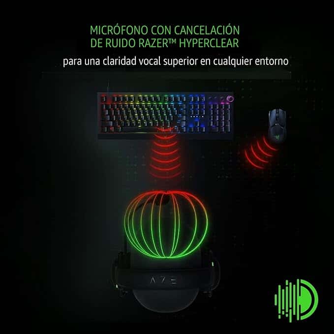 Razer BlackShark V2 X Auriculares para gamer: sonido envolvente 7.1, controladores de 1.9 - Vista 3