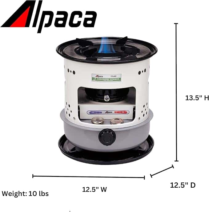Alpaca Estufa Grande de cocina de queroseno 8500 BTU - Vista 3