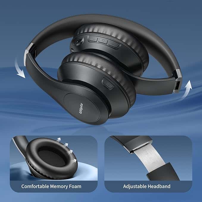 Uliptz Auriculares Bluetooth inalámbricos, tiempo de reproducción de 65 horas - Vista 2