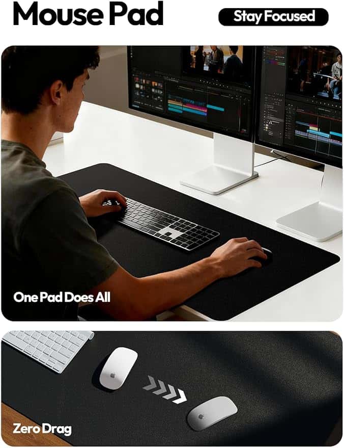 Tapete Protector de Escritorio en Cuero Sintético Premium - Vista 3