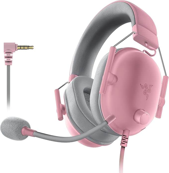 Imagen 1 de Razer BlackShark V2 X Auriculares para gamer: sonido envolvente 7.1, controladores de 1.9 - Rosado