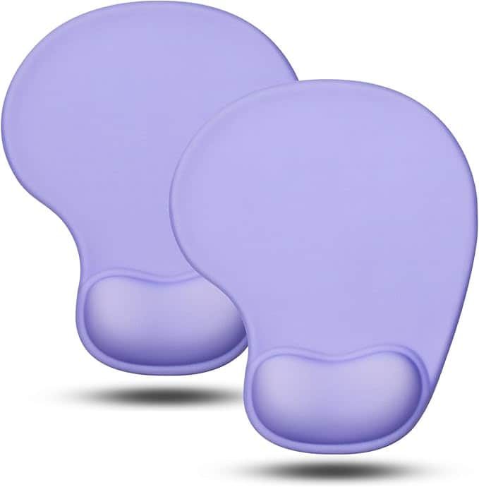 Imagen 1 de Alfombrilla de Mouse Ergonómica con Reposamuñecas de Gel - JIKIOU - Purpura